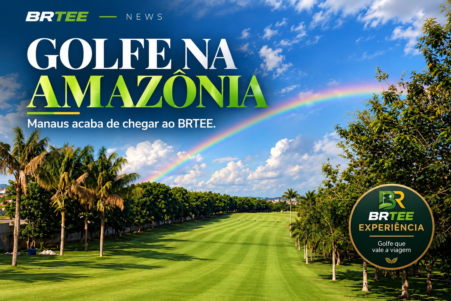 Você já se imaginou jogando golfe na Amazônia? 🌴⛳